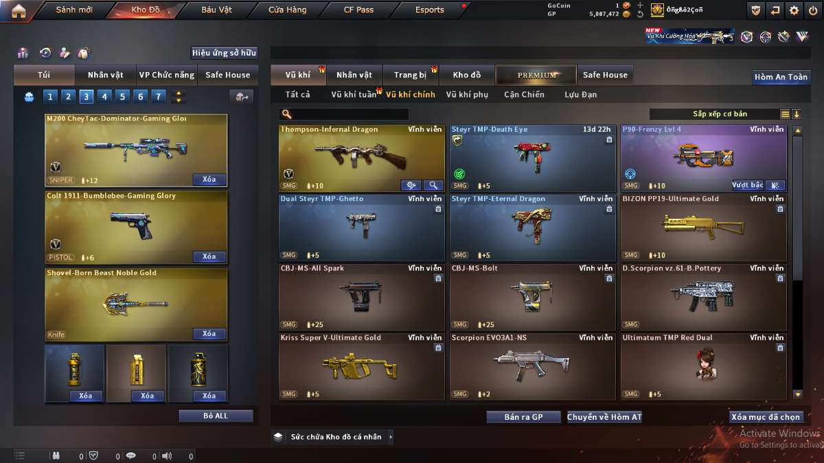 shop acc cf uy tin gia re